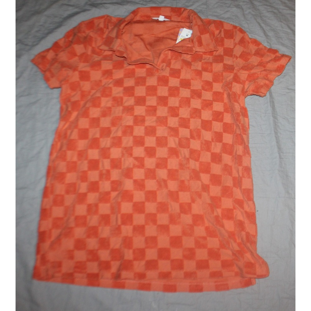 Ascot + Hart Women's Checked Short Sleeve Graphic Dress Brown Size Medium